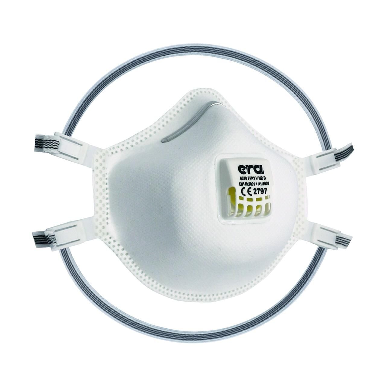 Era Profesyonel Serisi 6330 V FFP3 NR D Ventilli 4 Nokta Bağlantılı Maske 10'lu Paket